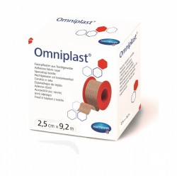 Лейкопластырь, Omniplast (Омнипласт) р. 2.5смх9.2м №1 арт. 900571 из текстильной ткани телесный