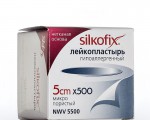 Пластырь, Silkofix (Силкофикс) р. 5смx500см 1 шт на нетканой основе